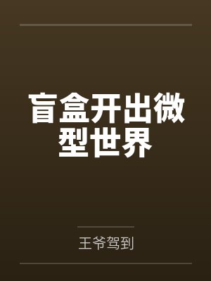 王辉虎力戈盲盒开出微型世界